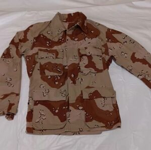 Camouflage Military Jacket / Shirt Mens Small